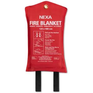 Nexa Fire Blanket Fb-180rm Silicone 120x180cm Red