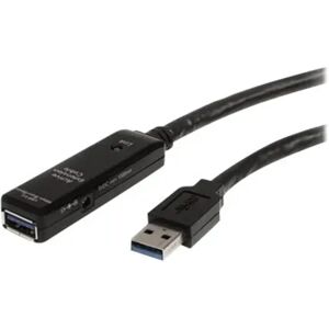 Startech 16.4ft Active Usb 3.0 Extension Cable With Ac Power Adapter 5m 9 Pin Usb Type A Uros 9 Pin Usb Type A Naaras