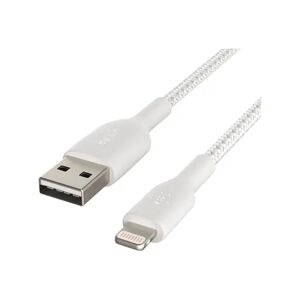 Belkin Lightning To Usb-a Cable Braided 2m Valkoinen