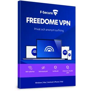 F-Secure Freedome 1yr 5-usr Pkc 12kuukausi/kuukautta Subscription