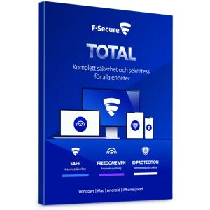 F-Secure Total Security & Vpn 1-year 3-devices Box 12kuukausi/kuukautta Subscription