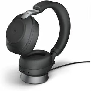 Jabra Evolve2 85 Ms With Stand Kuuloke + Mikrofoni Usb-c Bluetooth-sovitin Optimoitu Ms Teamsille Stereo Musta