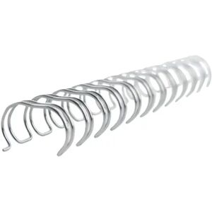 Gbc Metal Spiral 3:1 No6 9.5mm A4 White 100pcs