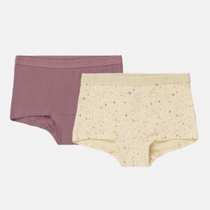 Pierre Robert Tyttöjen Luomupuuvillaiset Hipsterit 2-pack - Pink - 146-152 unisex