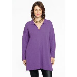 Basics (B) Pullover polo collar purple (270) 50/52 (50/52) Women