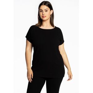 Basics (B) T-Shirt wide DIAGONAL black (210) 58/60 (58/60) Women