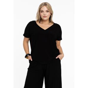 Basics (B) T-shirt v-neck DOLCE black (210) 50/52 (50/52) Women