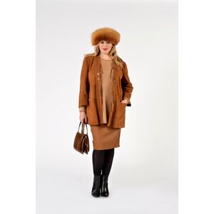 Basics (B) Skirt stretch leather brown (280) 44 (44) Women