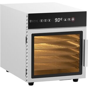 Kasvikuivuri - ruostumaton teräs - 500 W - 6 kuivaustasoa - Royal Catering RCDA-500/15S Kasvikuivuri - ruostumaton teräs - 500 W - 6 kuivaustasoa - Royal Catering RCDA-500/15S