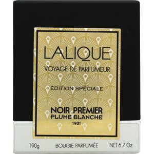 Lalique Candle 190g - Noir Premier Plume Blanche 1901