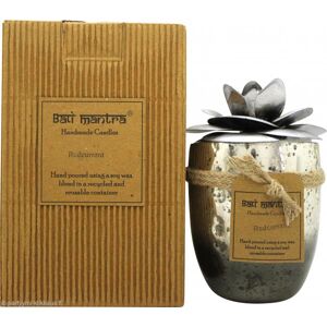 Bali Mantra Camellia Glass Silver Candle 500g - Redcurrant