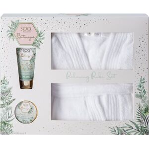 Style & Grace Spa Botanique Relaxing Bath Robe Gift Set Eco Packaging 120ml Body Butter + 50ml Body Lotion + 1 Bath Robe