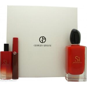 Giorgio Armani Si Passione Gift Set 100ml EDP + 15ml EDP + 1.5ml Lip Maestro 209 Palazzo