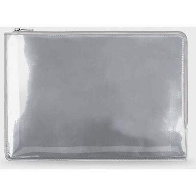 Holdit Padded Patent Silver Laptop Case 14" unisex Holdit Padded Patent Silver Laptop Case 14" unisex