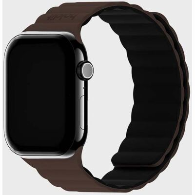 Holdit Watch Band Silicone Magnet Chocolate/Black 38/40/41/42 mm unisex Holdit Watch Band Silicone Magnet Chocolate/Black 38/40/41/42 mm unisex