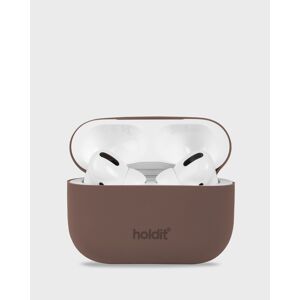 Holdit Silicone Case AirPods Dark Brown AirPods Pro 1&2 unisex
