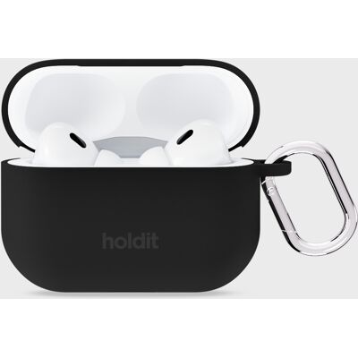 Holdit Silicone Case Solid Black AirPods Pro 1&2 unisex Holdit Silicone Case Solid Black AirPods Pro 1&2 unisex