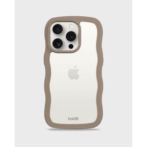 Holdit Phone Case Wavy Mocha Brown/Transparent iPhone 14 Pro Max unisex