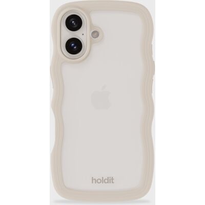 Holdit iPhone 16 Plus Aaltoileva VaaleanBeige - Suojakuori Holdit iPhone 16 Plus Aaltoileva VaaleanBeige - Suojakuori