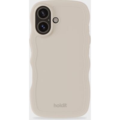 Holdit aaltoileva beige suojakuori iPhone 16 Plus - Puhelimen lisävaruste Holdit aaltoileva beige suojakuori iPhone 16 Plus - Puhelimen lisävaruste