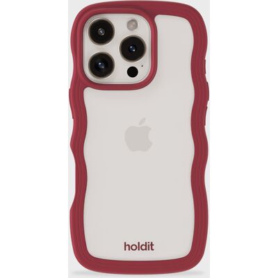 Holdit - Aallot - Punainen sametti - Läpinäkyvä - Phone Case Holdit - Aallot - Punainen sametti - Läpinäkyvä - Phone Case