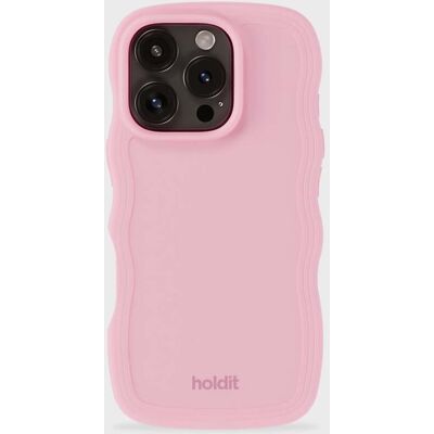 Holdit Vaaleanpunainen Wavy Suojakotelo iPhone 16 Pro Max Holdit Vaaleanpunainen Wavy Suojakotelo iPhone 16 Pro Max