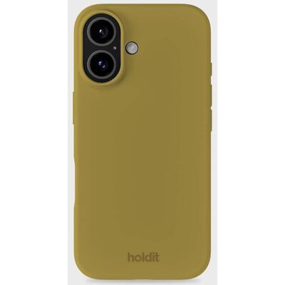 Holdit Phone Case Silicone Warm Olive iPhone 16 unisex Holdit Phone Case Silicone Warm Olive iPhone 16 unisex