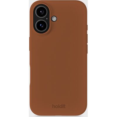 Holdit Phone Case Silicone Almond Brown iPhone 16 unisex Holdit Phone Case Silicone Almond Brown iPhone 16 unisex