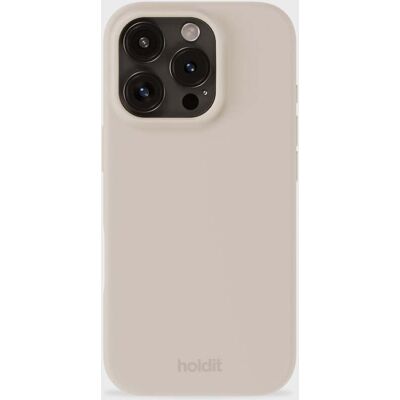 Holdit iPhone 16 Pro Max Vaale Beiget Silikonsuojaus Holdit iPhone 16 Pro Max Vaale Beiget Silikonsuojaus