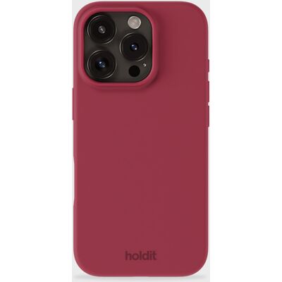 Holdit silikonikuori iPhone 16 Pro Maxille - Punainen Sametti Holdit silikonikuori iPhone 16 Pro Maxille - Punainen Sametti