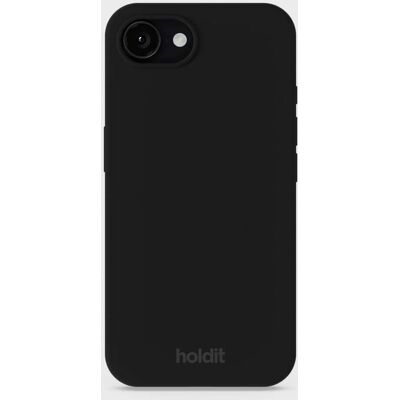 Holdit iPhone 16e Pehmeä Kosketus Silikonipussi - Musta Holdit iPhone 16e Pehmeä Kosketus Silikonipussi - Musta