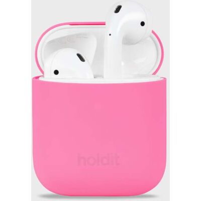 Holdit silikonikotelo AirPodsille - Kirkas Pinkki - Langattomat Kuulokkeet Holdit silikonikotelo AirPodsille - Kirkas Pinkki - Langattomat Kuulokkeet