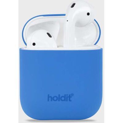 Holdit Silikonikansi AirPods 1 & 2 - Taivaansininen Holdit Silikonikansi AirPods 1 & 2 - Taivaansininen