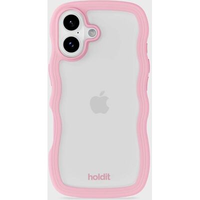 Holdit Phone Case Wavy Pink/Transparent iPhone 17 unisex Holdit Phone Case Wavy Pink/Transparent iPhone 17 unisex