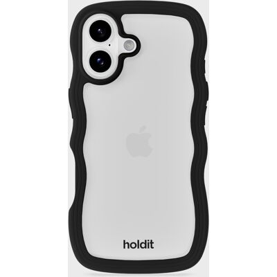 Holdit Phone Case Wavy Black/Transparent iPhone 17 unisex Holdit Phone Case Wavy Black/Transparent iPhone 17 unisex