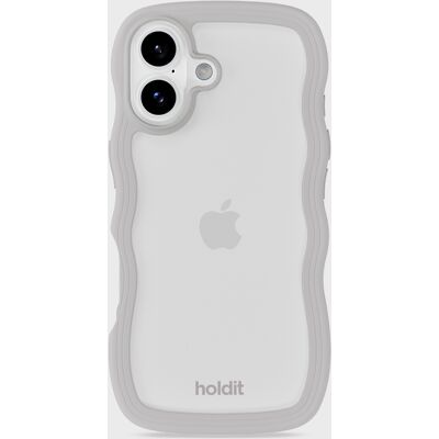 Holdit Phone Case Wavy Wool Gray/Transparent iPhone 17 unisex Holdit Phone Case Wavy Wool Gray/Transparent iPhone 17 unisex