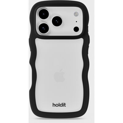 Holdit Phone Case Wavy Black/Transparent iPhone 17 Pro unisex Holdit Phone Case Wavy Black/Transparent iPhone 17 Pro unisex