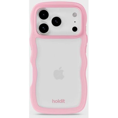 Holdit Phone Case Wavy Pink/Transparent iPhone 17 Pro Max unisex Holdit Phone Case Wavy Pink/Transparent iPhone 17 Pro Max unisex