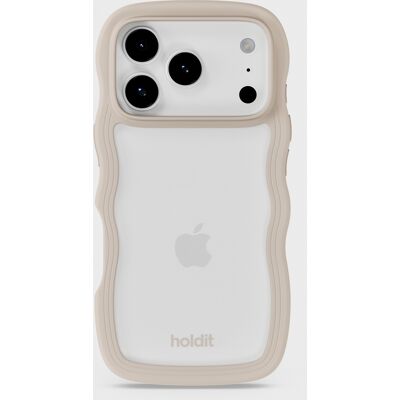 Holdit Phone Case Wavy Light Beige iPhone 17 Pro Max unisex Holdit Phone Case Wavy Light Beige iPhone 17 Pro Max unisex