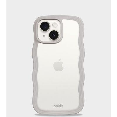 Holdit Phone Case Wavy Wool Gray/Transparent iPhone 13 unisex Holdit Phone Case Wavy Wool Gray/Transparent iPhone 13 unisex