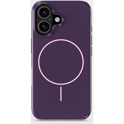 Holdit Phone Case Mono Deep Plum/Pink iPhone 16 unisex Holdit Phone Case Mono Deep Plum/Pink iPhone 16 unisex