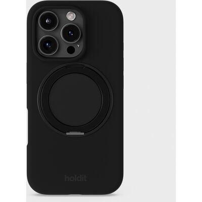Holdit Silicone Stand Case Black iPhone 16 Pro unisex Holdit Silicone Stand Case Black iPhone 16 Pro unisex