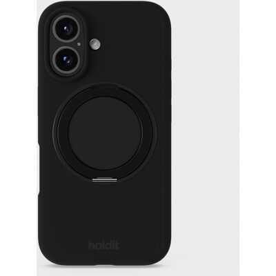 Holdit Silicone Stand Case Black iPhone 16 unisex Holdit Silicone Stand Case Black iPhone 16 unisex