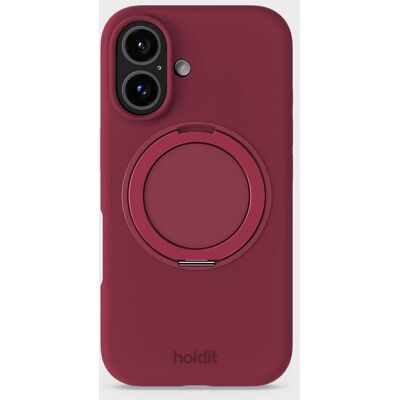 Holdit Silicone Stand Case Red Velvet iPhone 16 unisex Holdit Silicone Stand Case Red Velvet iPhone 16 unisex