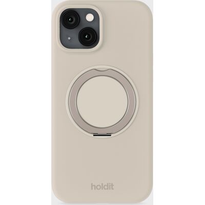 Holdit Silicone Stand Case Light Beige iPhone 13 unisex Holdit Silicone Stand Case Light Beige iPhone 13 unisex