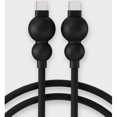 Holdit Charging Cable Black USB-C / USB-C, 2m unisex Holdit Charging Cable Black USB-C / USB-C, 2m unisex