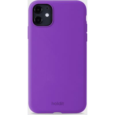 Holdit iPhone 11/XR Silikonikasetti Bright Purple - Älypuhelimen suojus Holdit iPhone 11/XR Silikonikasetti Bright Purple - Älypuhelimen suojus