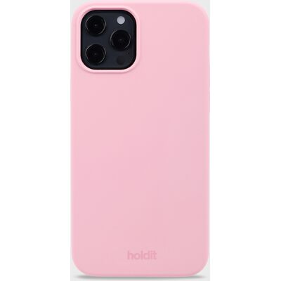 Holdit vaaleanpunainen silikonikuori iPhone 12 / 12 Pro - Puhelimen suojus Holdit vaaleanpunainen silikonikuori iPhone 12 / 12 Pro - Puhelimen suojus