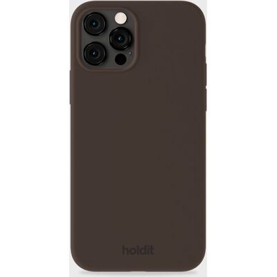 Holdit silikonikuori pehmeällä kosketuksella iPhone 12 / 12 Pro - Suklaa Holdit silikonikuori pehmeällä kosketuksella iPhone 12 / 12 Pro - Suklaa