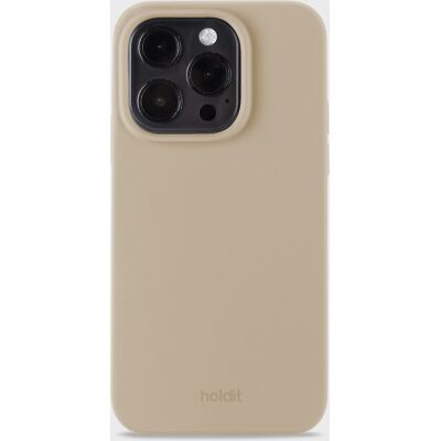 Holdit iPhone 14 Pro silikonikasus - Latte Beige - Suojakotelo Holdit iPhone 14 Pro silikonikasus - Latte Beige - Suojakotelo